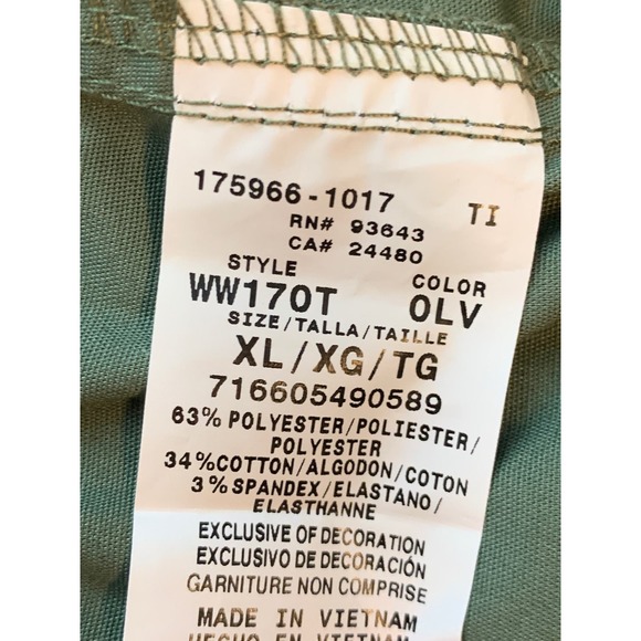 Cherokee Workwear Women's Straight Leg Elastic Waist Cargo Scrub PantsWW170 XLTT - Picture 6 of 7